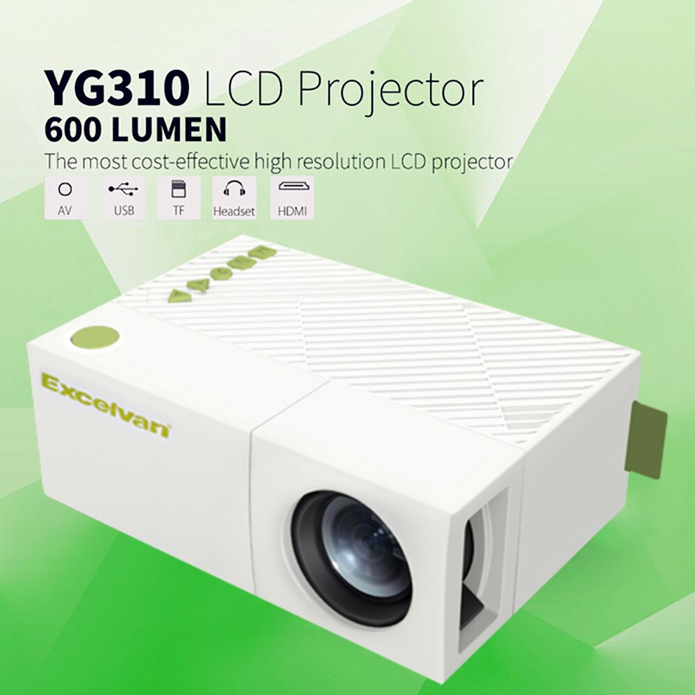 Excelvan YG310 aktualisiert YG300 GEFÜHRTER Beweglicher Projektor 800LM 3,5mm 320x240 HDMI USB Mini Projektor Home Media Player unterstützung 1080 p