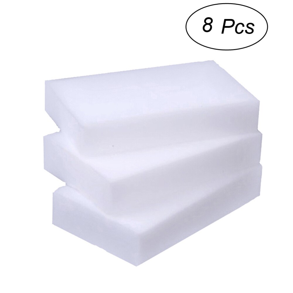 50pcs Extra High-density Durable Nano Cleaning Sponge Eraser Strong Decontamination Washing Brush (White): White