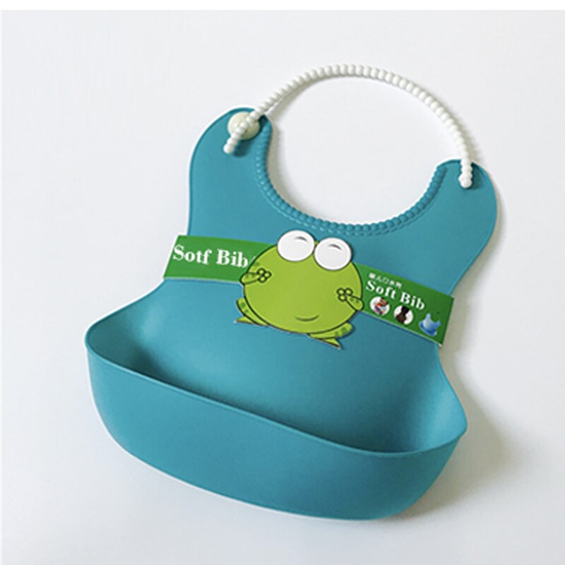 Baby wasserdicht Mittagessen lätzchen Kleinkinder silikon fütterung Baby speichel handtuch Karikatur wasserdichte schürzen Baby Lätzchen: KS0503-DeepBlue