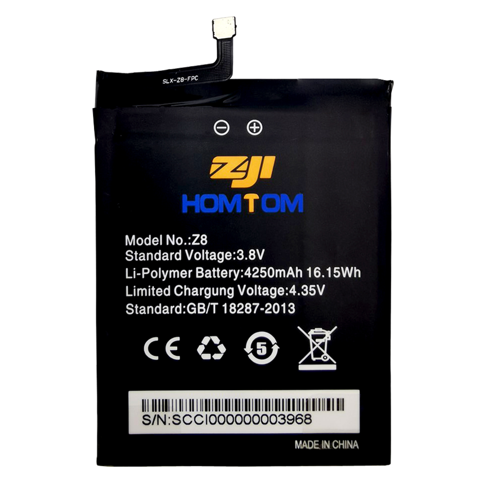 100% Originele Homtom Zoji Z8 Batterij 4250 Mah Voor Homtom Zoji Z8 Smart Telefoon Batteria + Gratis Tools