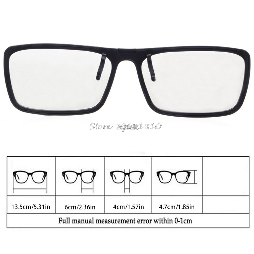 Gafas polarizadas circulares tipo Clip para TV, lentes polarizadas 3D para Cine 3D Real, 0,22mm
