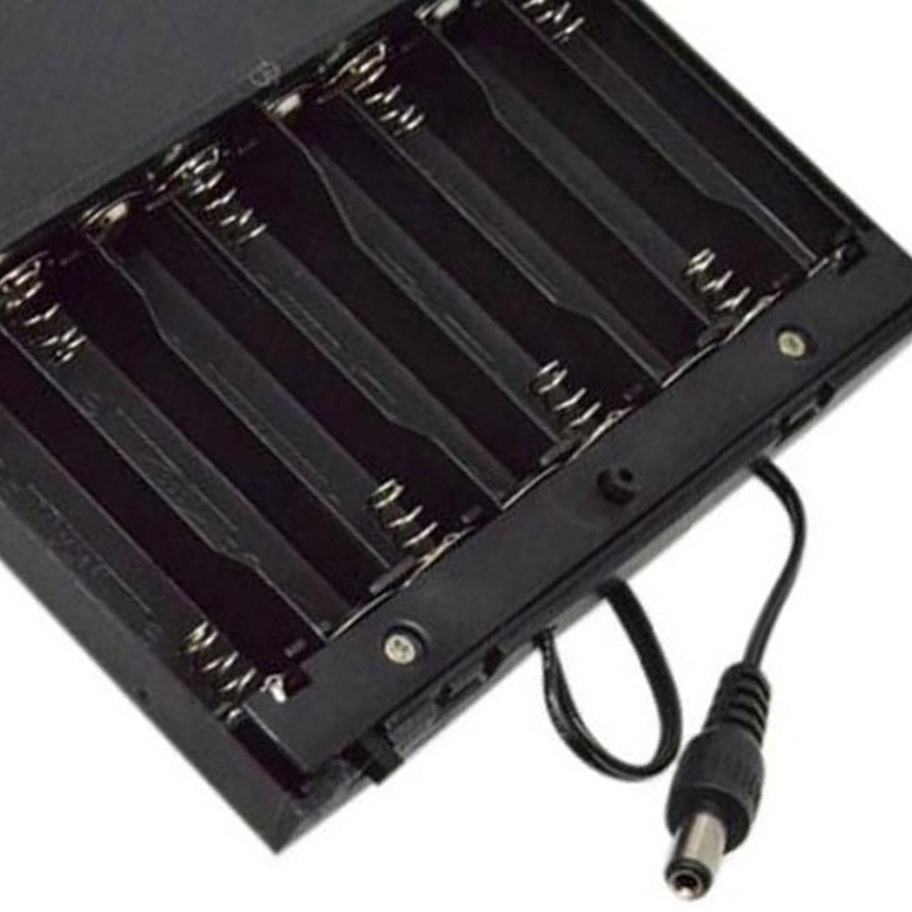 12V Aa Batterij Doos Diy Batterijhouder Batterij Packs Case Power Bank Bedrade Op/Off Schakelaar Met Deksel