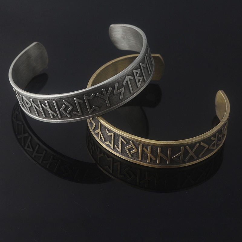 Brazalete de terapia magnética para hombres y mujeres, pulsera de amuleto nórdico vikingo 24, joyería