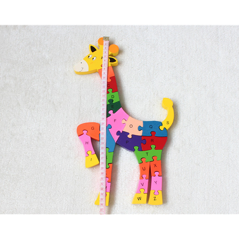 Educational Toys Kids Giraffe Wooden Toys Wood Kids 3d Puzzle Kids Jigsaw Puzzles Brinquedo