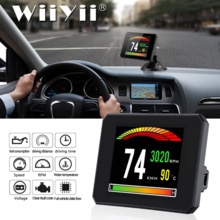 HUD – affichage tête haute, affichage numérique de la température de l'eau et de l'eau, T816, OBD, affichage GPS, affichage de la consommation de carburant, jauge de projecteur de vitesse