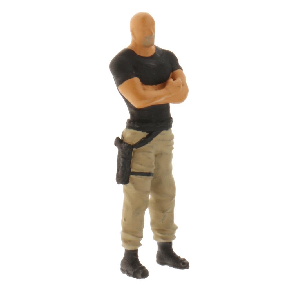 1:64 Model Rm Figuur Pvc Mensen Scenario Model Set Voor Kinderen Speelgoed Groep: Bruin