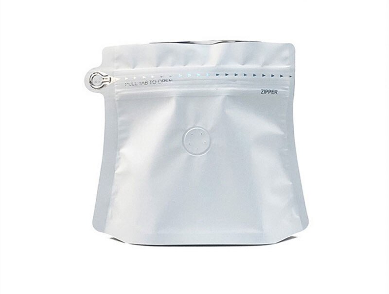 20pcs/lot Packaging Pouch Heat Sealing Empty Tea Bag Food Tea Storage Package Bags Side Zipper Self-supporting Aluminum Foil: White