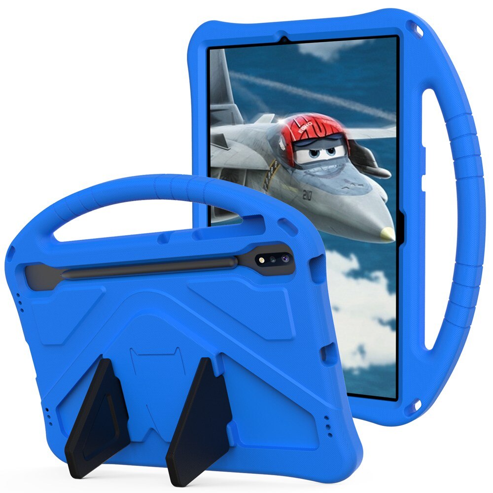 Cover for Samsung Galaxy Tab S7 Plus SM-T970 T975 T976B case 12.4" EVA Tablet Case for Tab S7 FE SM-T730 T733 T736B para coque: Blue