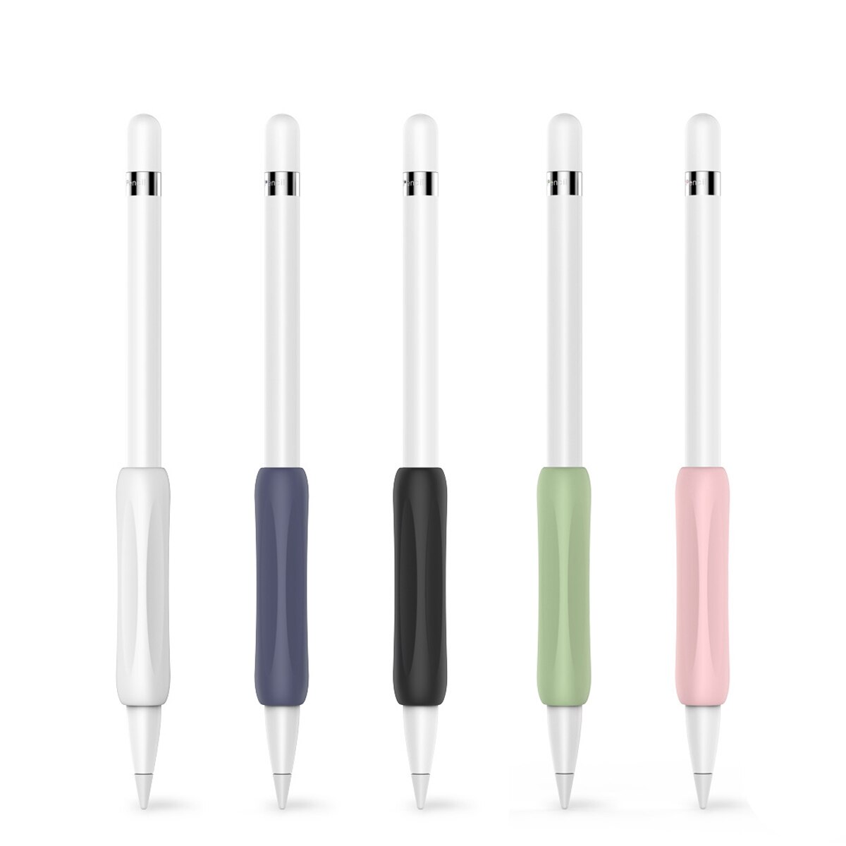 Siliconen Ergonomische Grip Case Stylus Cover Beschermhoes Wrap Voor Ipencil 1/2 Voor Ipad Shockproof Anti-Kras Non Slip cover