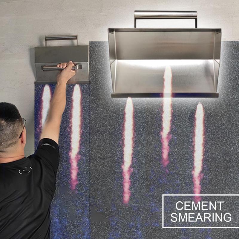 Ergonomic Plaster Scraper Mortar Hand Tool With Handle Anti Slip Cement Wall Decoration Stainless Steel Durable High Performance