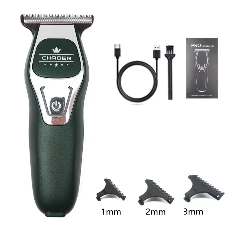 CHAOER A97 Professionelle Herren-Haarschneidemaschine, Mini-Akku-Haarschneidemaschine, 0 mm, rasierter Kopf, USB-Aufladung, Haarschneidemaschine: Gold