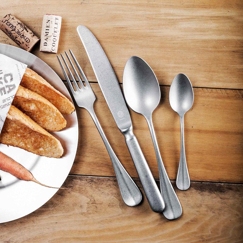 Antique Vintage Roma Flatware set stainless steel Cutlery Old English Style Vintage Thicken Dishwasher Safe HH ART: Default Title