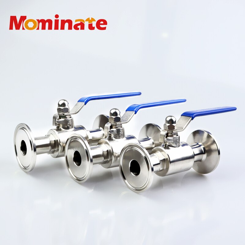 1.5" 2" Tri Clamp Ferrule OD 19mm 25mm 38mm 50.5mm 64mm 304 Stainless Steel Sanitary Ball Valve For Homebrew Diary 3/4“ 1" 2"