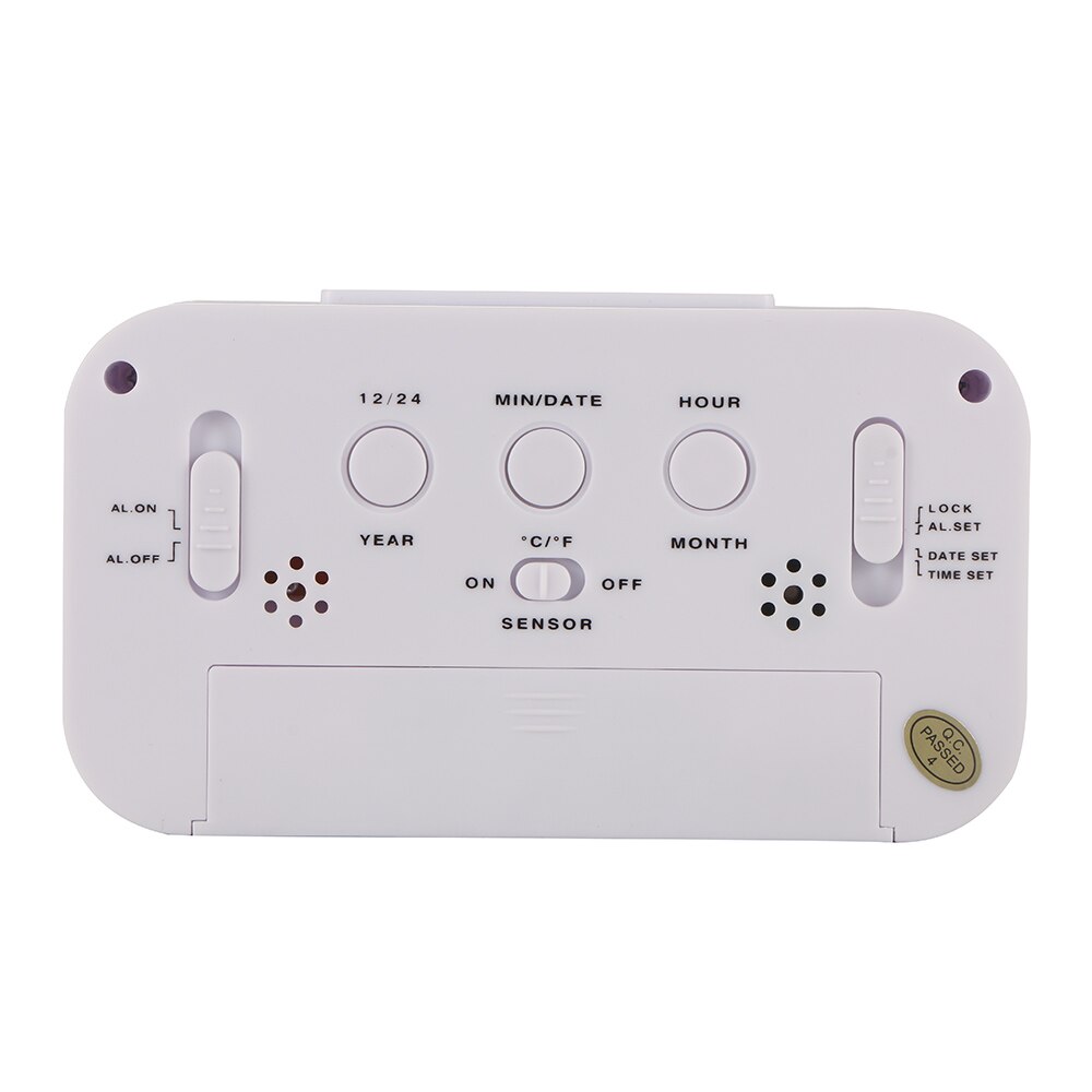 Despertador Digital con pantalla LCD, Sensor de retroiluminación electrónico de tiempo de repetición, luz nocturna, mesa de oficina, estudiante, reloj despertador para niños