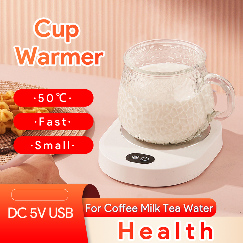 Tassenwärmer, thermostatische Temperatur für Kaffee, Milch, Tee, Wasser, DC 5 V, USB-Heizkissen, Tassenheizung für Zuhause, Büro, Schreibtisch