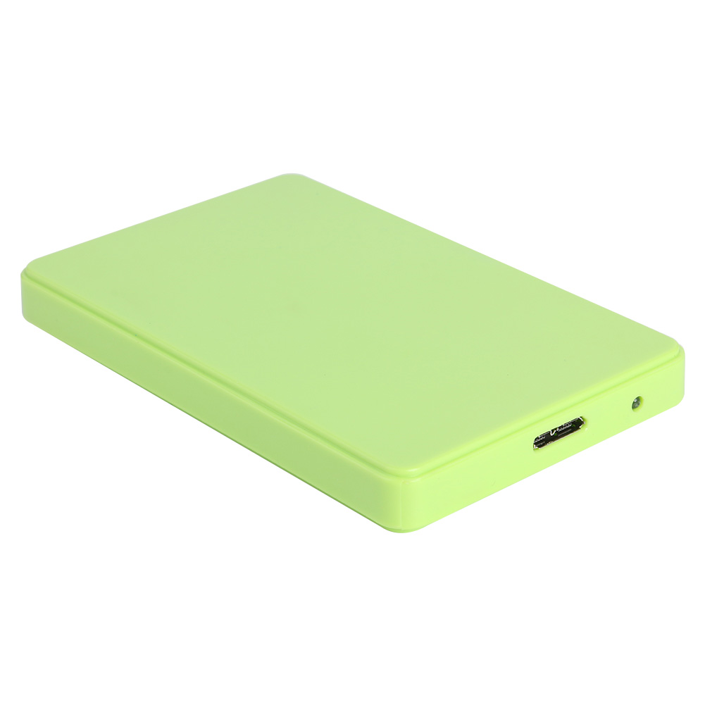 HDD Case Type C SATA to USB 3.0 2.5inch HDD Box 8TB 6Gbps External Hard Drive Enclosure for HDD SSD Hard Disk Case Support: Green