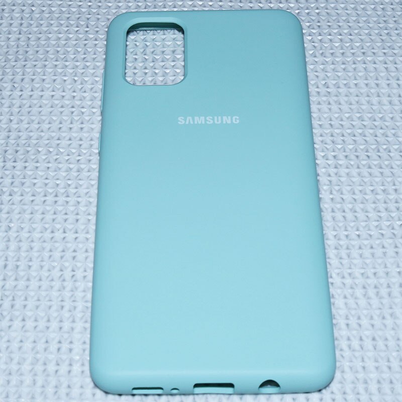 Samsung A51 Caso Posteriore Originale di Silicone Liquido morbida Come la Seta Per Il Caso di Samsung Galaxy A71 Custodia protettiva antiurto cassa Del Telefono: For Galaxy A71 / Light blue