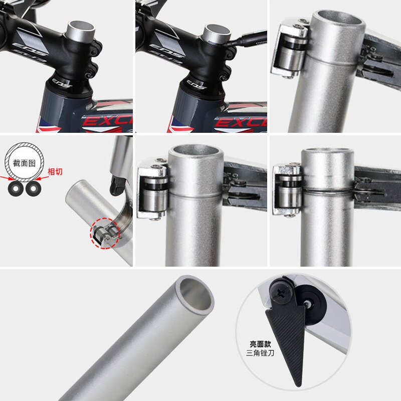 Fietsreparatiegereedschap mountainbike voorvork pijpsnijder aluminiumlegering fiets balhoofdbuis stuur zadelpen snijgereedschap jc