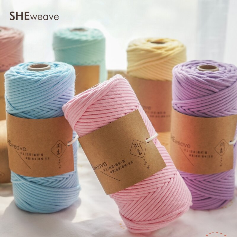 Macrame Cord 3mm x109 yd Soft Macrame Rope for macrame bag Wall Hanging Macrame Supplies Bohemia Dream Catcher DIY