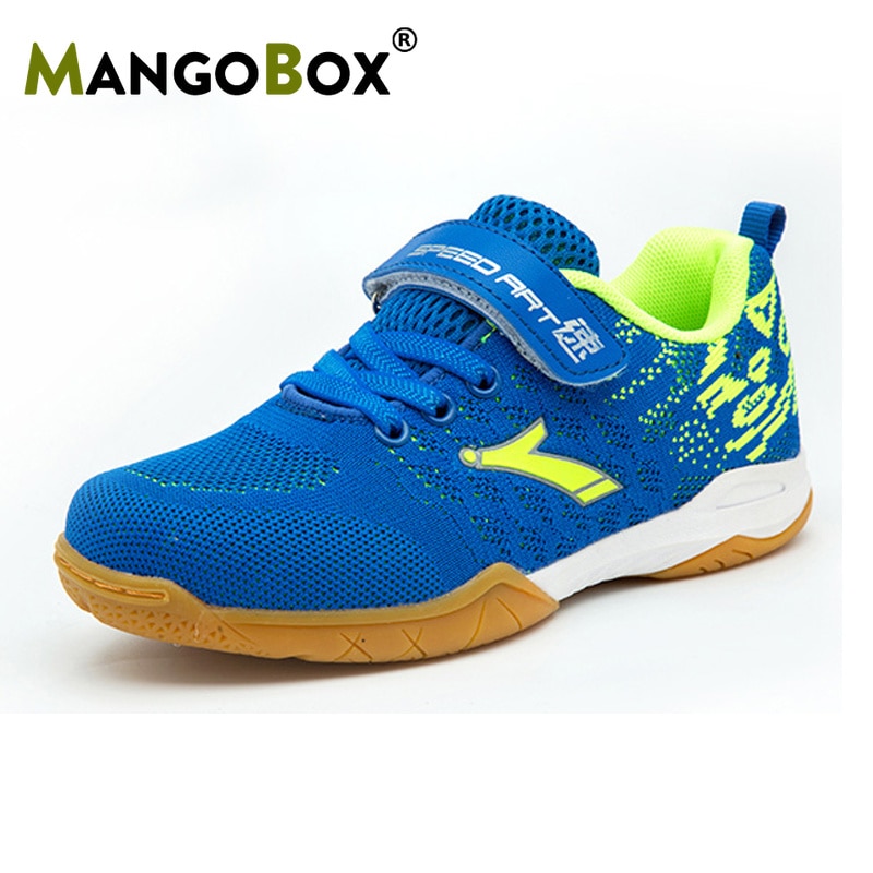Kids Sneakers Table Tennis Badminton Shoes Training Sport Shoes for Ping Pong Volleyball Boys Girls Tennis Jogging