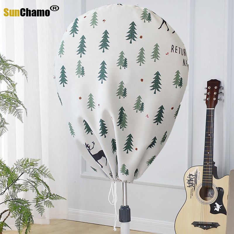 Electric Fan Cover Dust Cover Drawstring Washable Cartoon All-inclusive Appliances Floor Desktop Round Beautiful Fan Protective