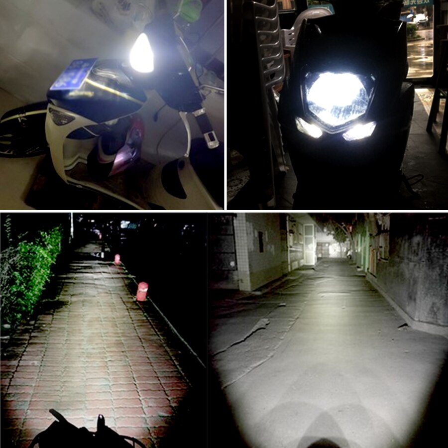 MeeToo-bombillas LED para faro delantero de motocicleta, luces Led de 2400LM, 6500K, 20W, Farol, HS1
