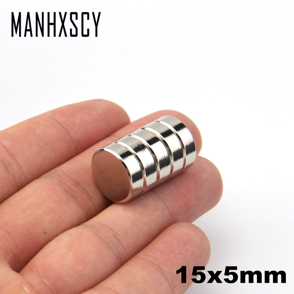 50 stk neodym  n35 dia 15mm x 5mm stærke magneter lille skive ndfeb sjældne jordarter til kunsthåndværk modeller køleskab klæbende magnet 15 x 5mm