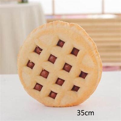 3D Simulatie Hamburger Stoel Kussen Achterbank Siësta Kussen Grappige Boter Biscuit Brood Knuffel: cream biscuit
