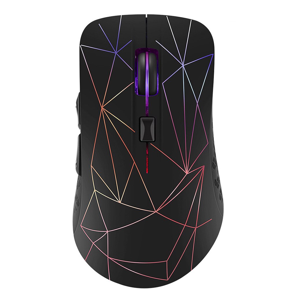 CARPRIE Wireless Mouse - Rechargeable Ergonomic 2.4GHz USB Bluetooth Optical Mouse for Laptop PC Gaming