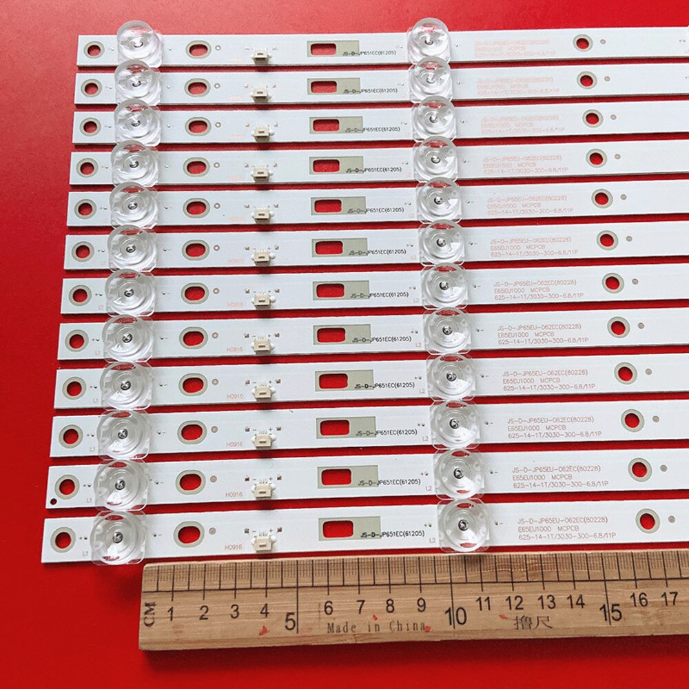 12 Stuks Led Backlight Strip JS-D-JP65EU-061EC JS-D-JP65EU-062EC E65EU1000 DS65M75-DS01-V01 202006-DS65M7500-01 DSBJ-WG 65Qhqjp