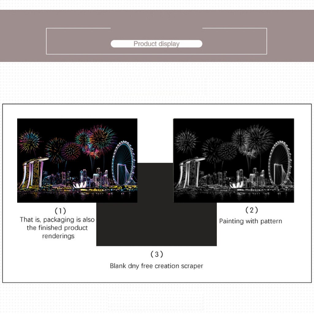 Kids DIY Scratch Paintings Magic Gold Color Scratch It Scratch Art Teen Adult Scratch Card Magic Pictures For Boys Girls