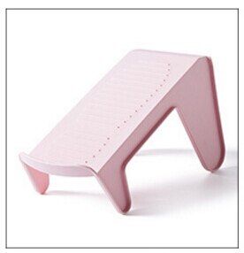Wardrobe Shoe Storage Hanger Rack Save Space Two-dimensional Stereo Storage Shoe Rack Hanger Holder Organizer: Pink(S)