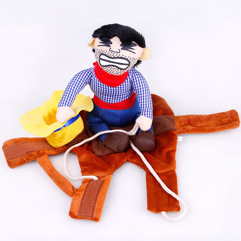 Novelty Halloween Dog Costumes Pet Clothes Cowboy Dressing up Jacket Coats for Dogs Funny French Bulldog Chihuahua Pug Clothing