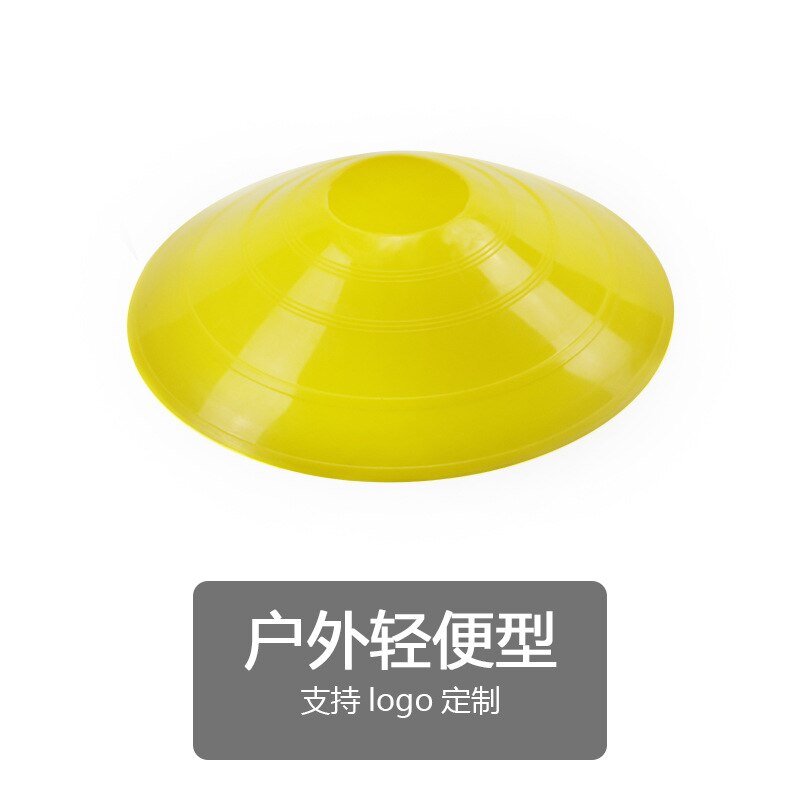 Outdoor Sport Voetbal Rugby Speed Training Disc Cone Cross Track Ruimte Marker Inline Schaatsen Cross Speed Training 10Pcs: Regular yellow