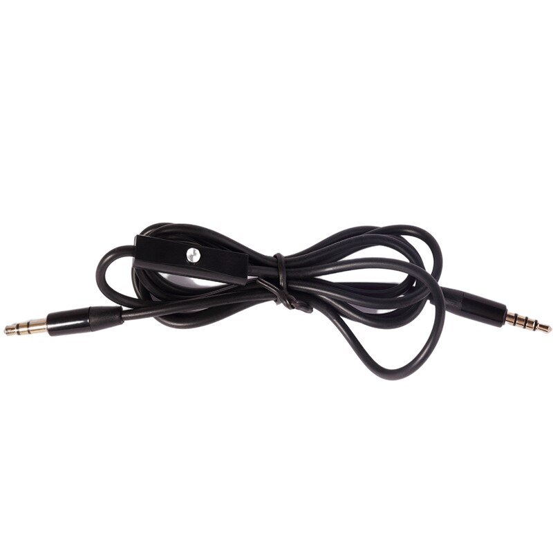 3.5mm erstatningslydkabel med mikrofonledning kontrol aux ledning han til han til monster beats by dr dre aux med mikrofon
