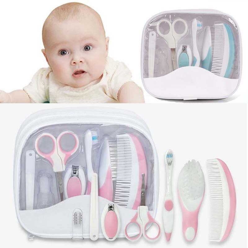 7 stk/sæt babypleje manicure sæt baby sundhedspleje speciel negleklipper kam tandbørste værktøj nyfødt sikkerhedspleje