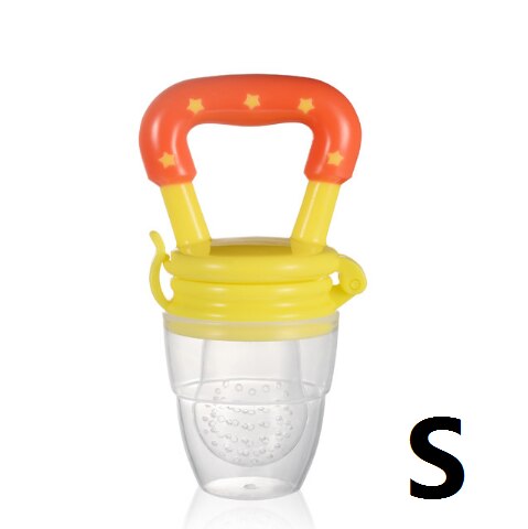 3 Maten 4 Kleur Fruit Tepel Tandjes Baby Tandjes Tepel Veiligheid Baby Speelgoed: Yellow S