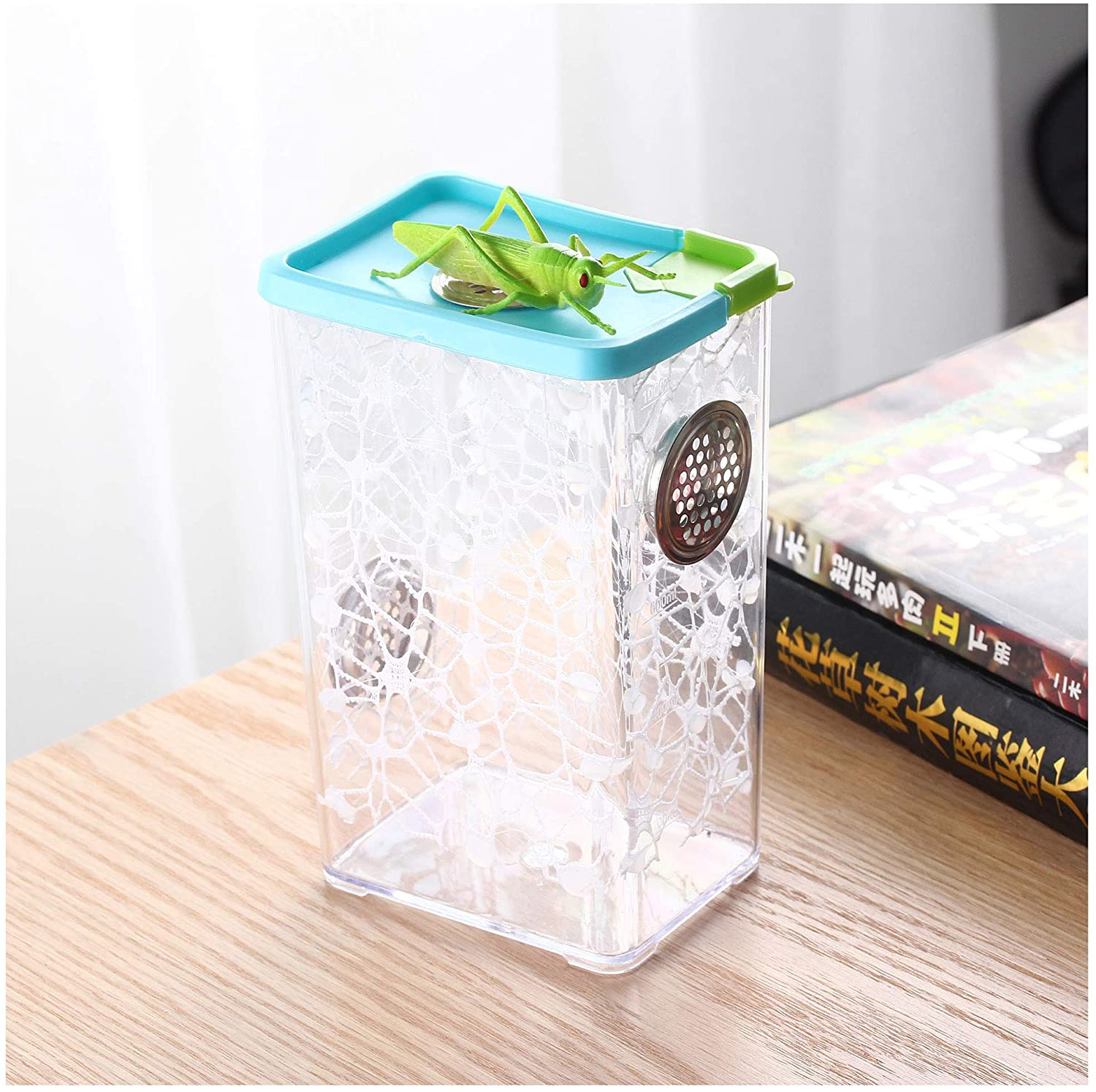 Insect Habitat Cage Butterfly Spider Mantis Bottle Frog Cricket Snail Box Bug Catcher Breathable Outdoor: 17cm-10.5cm-8cm