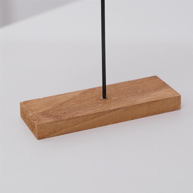 Garden Wooden Fish Ornaments Fish on Stand Decor Fish Statue Desktop Decoration for Home Office Bar