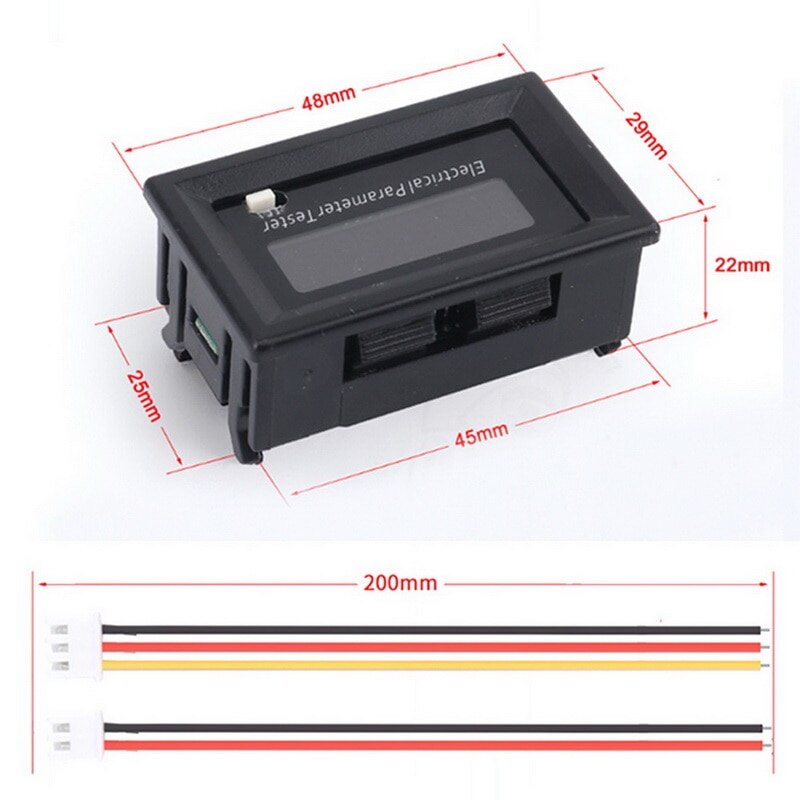 LCD multi function meter voltage, current, time and energy detection Digital Time Energy Meter Multifunctional Tester