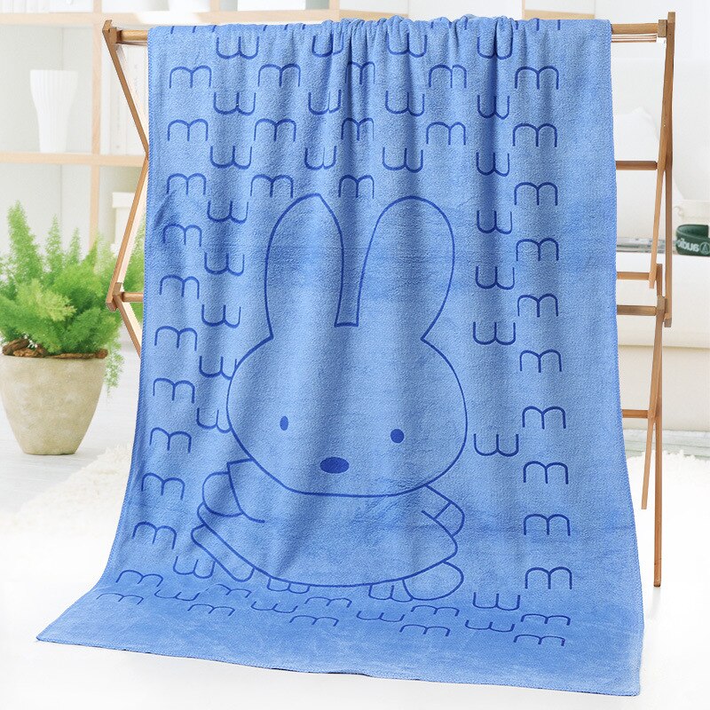 140X70CM Pet Bath Towel Oversized Microfiber Towel Strong Absorbing Water Dog Towels Golden Retriever Teddy General Pet Supplies: 2-Blue