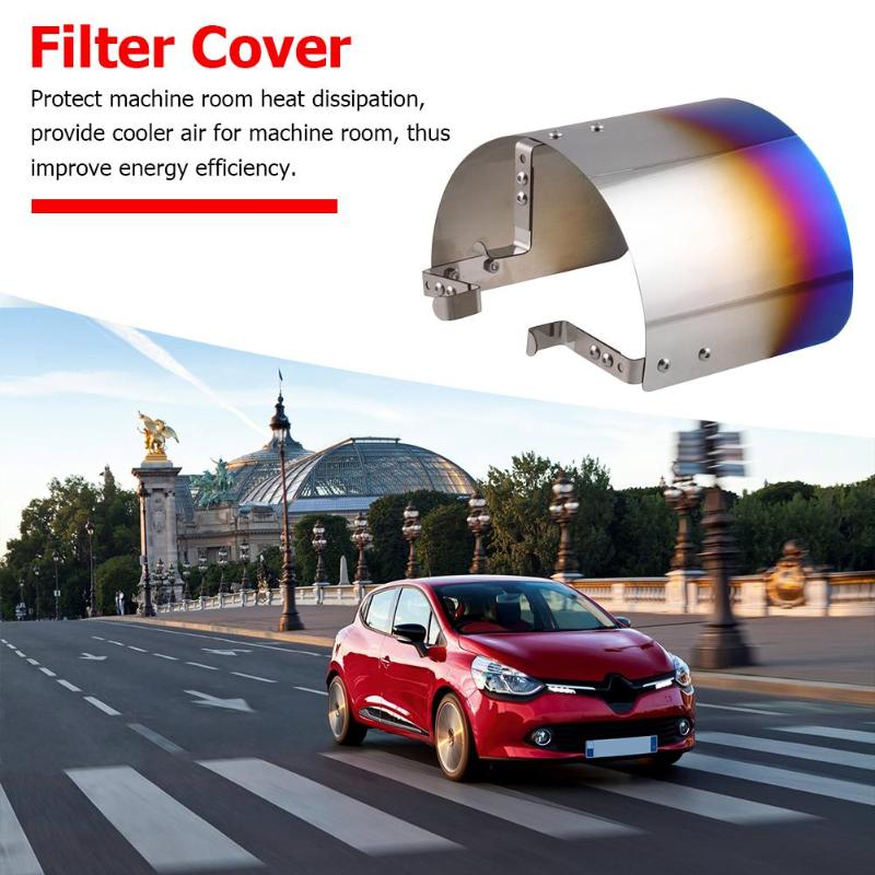 Cone Filter Cover Multi-function Neochrome Car Cold Air Intake 2.5-5 inch Neck Cone Filter Heat Shield Cover