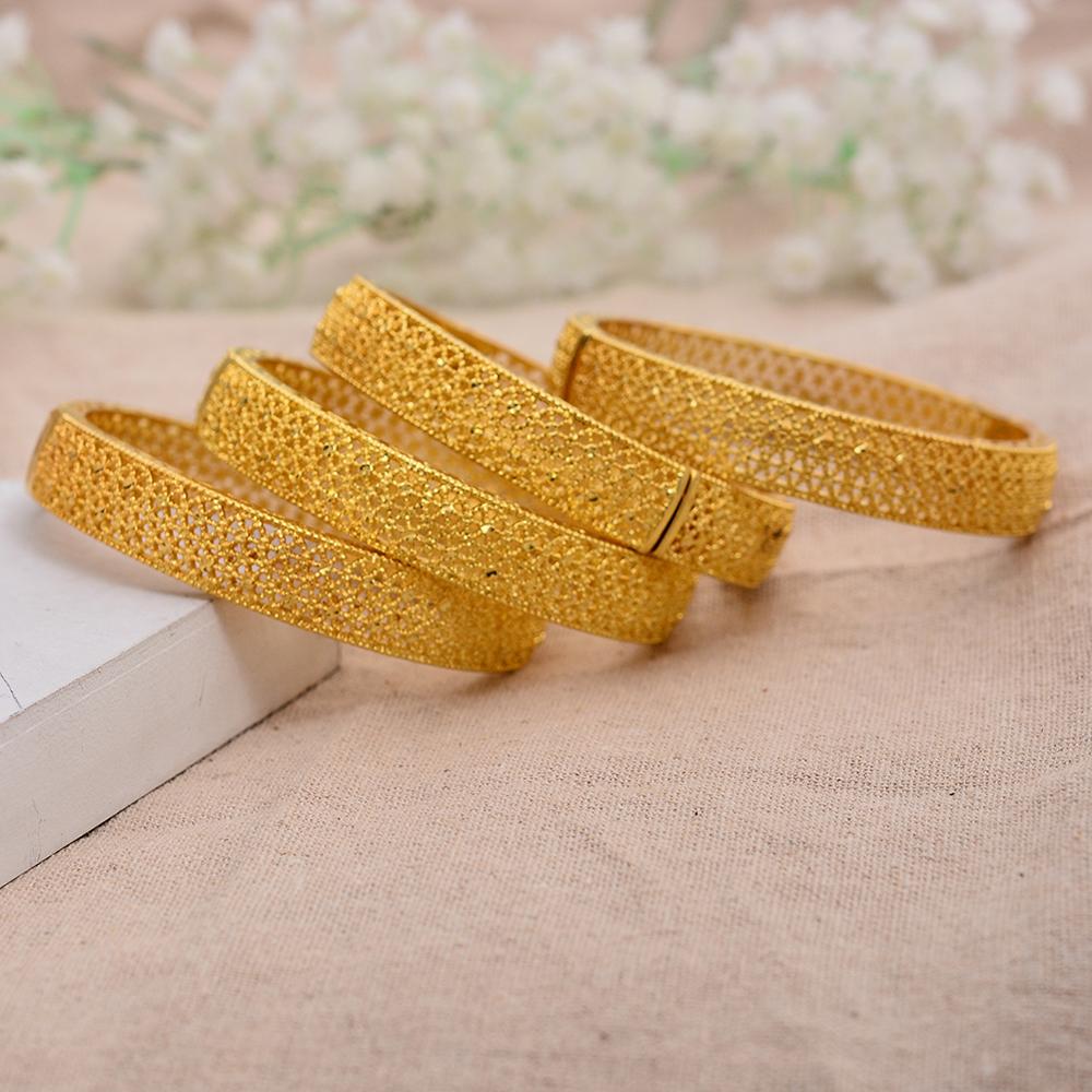 24k Gold Armreif für Frauen Gold Dubai Braut Hochzeit Äthiopischen Armbinde Afrika Armreif Arabischen Schmuck Gold Charme freundlicher Armbinde