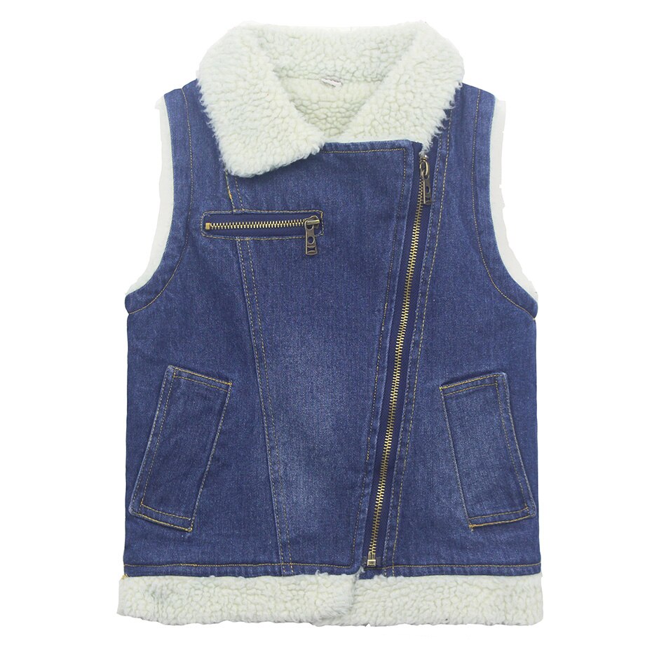 Grote Meisjes Denim Vest Mouwloze Jas Lente Denim Jassen Voor Peuter Baby Jeans Bovenkleding Kleding Mode 3-14Y