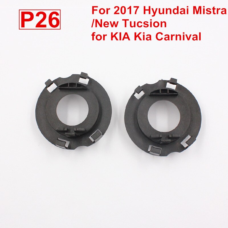 Car H7 LED Headlight Bulbs Holder Adapter Lamp Base For Hyundai Mistra TUCSON For Kia Carnival H7 Headlamp Bulb