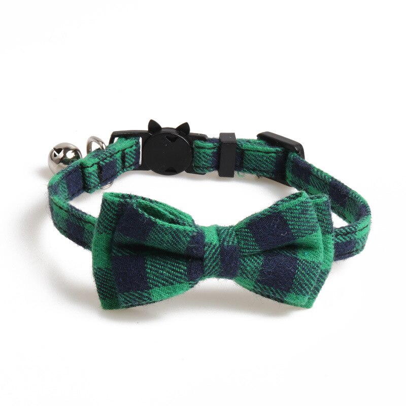 1 stk fargerike rutete små hunder krager bomullsstripet bowknot halskjede bulldog chihuahua sløyfe valp katter fest bandana krage