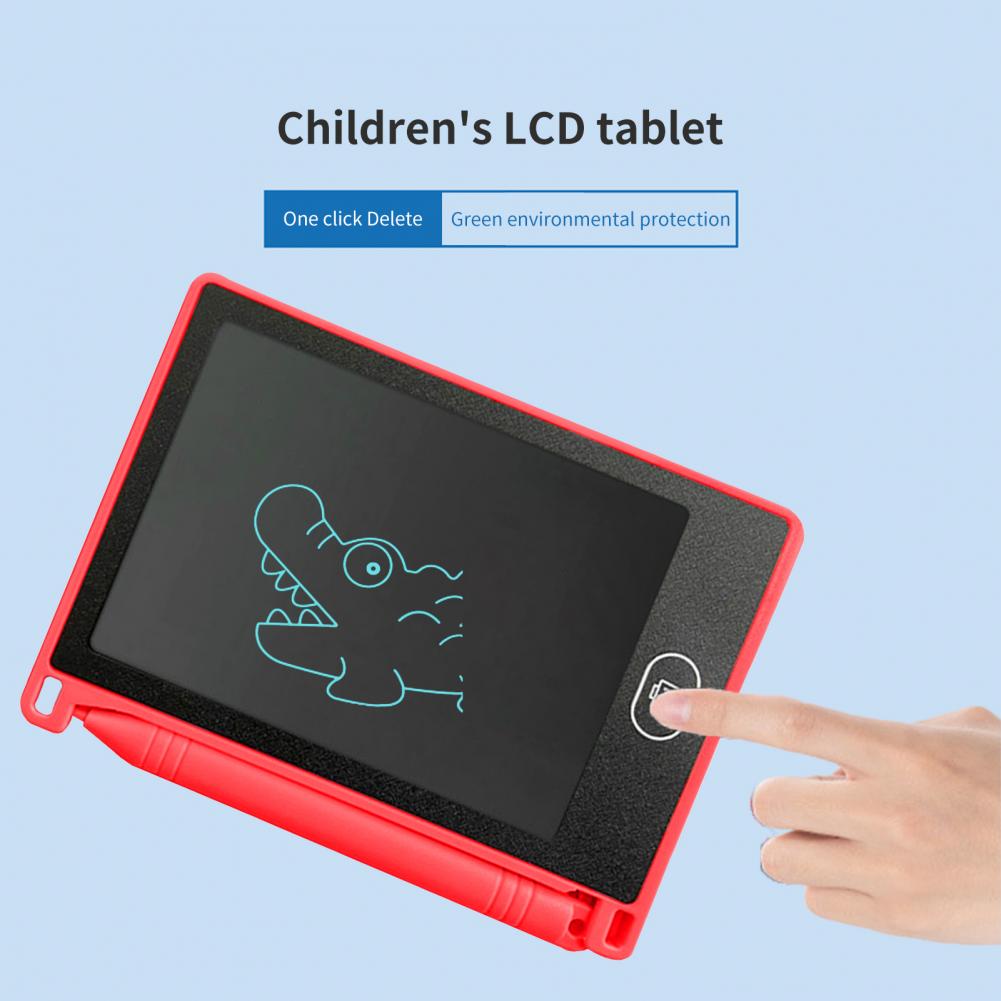 LCD Writing Tablet Lightweight LCD Drawing Board 4 Colors Optional Smooth Writing Excellent One Key Clear Handwriting Pad