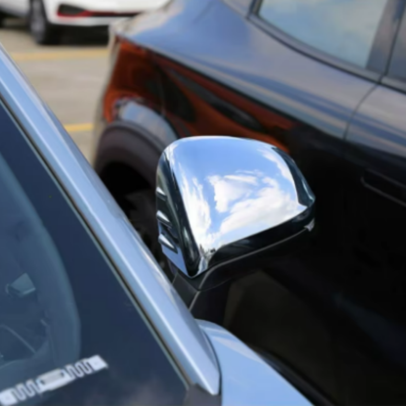 Para unidad Changan UNI-T -2023 ABS carbono negro rojo puerta lateral del coche espejo retrovisor/cubierta de ceja de lluvia embellecedor accesorios de coche