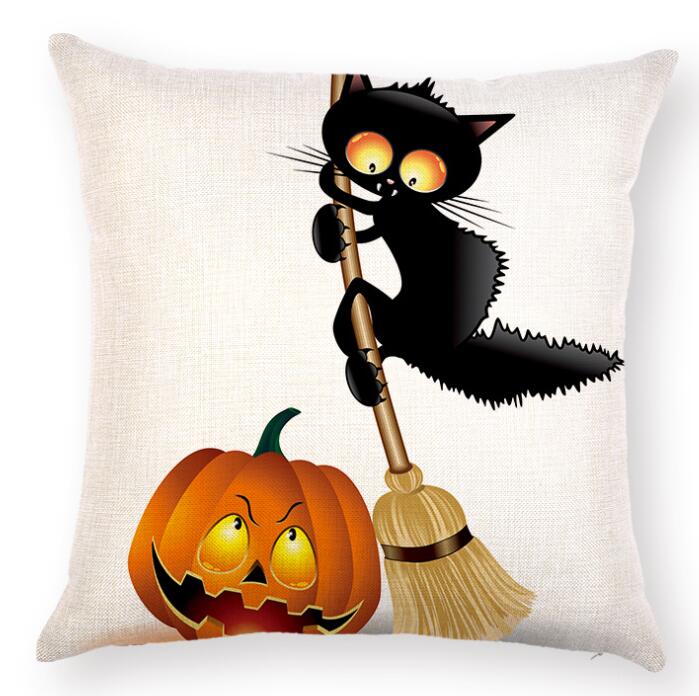 Kissen abdeckungen für Sofa Halloween kreative hause Sofa Auto Kissen Abdeckung Druck kürbis kissen Hause Dekor kissen fallen PP51: Farbe 5