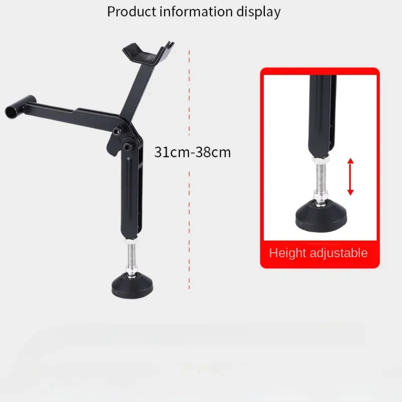 Cavalletto per moto supporto per ruota supporto laterale Paddock riparazione stabile e manutenzione strumento di supporto per parcheggio pieghevole lavoro portatile